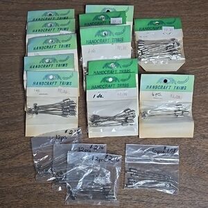 Metal Lapel Stick Pin/Brooch Bases (192 pc)